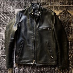 Schott 641 Steerhide Cafe Racer Leather Jacket